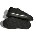 Prada Triangle Black Leather with White Lane Sneakers