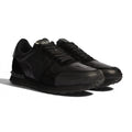 Valentino Garavani Camouflage Black Leather Sneakers