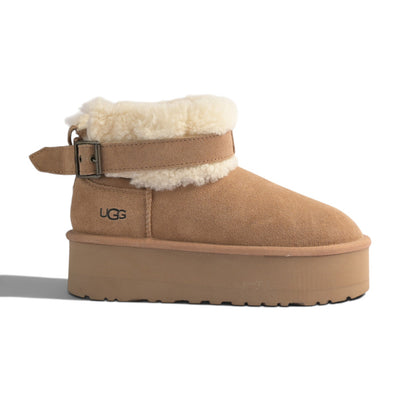 UGG Ultra Mini Belted Roller Boot  Sand